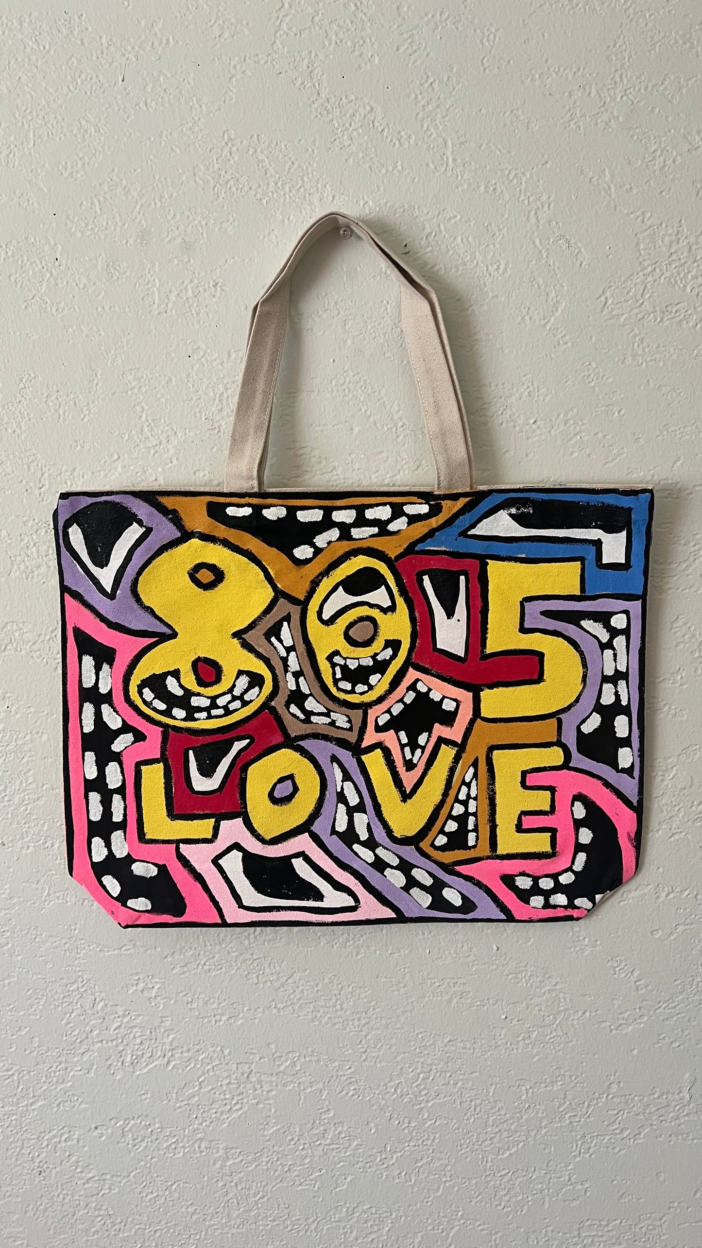 805 LOVE CANVAS TOTE