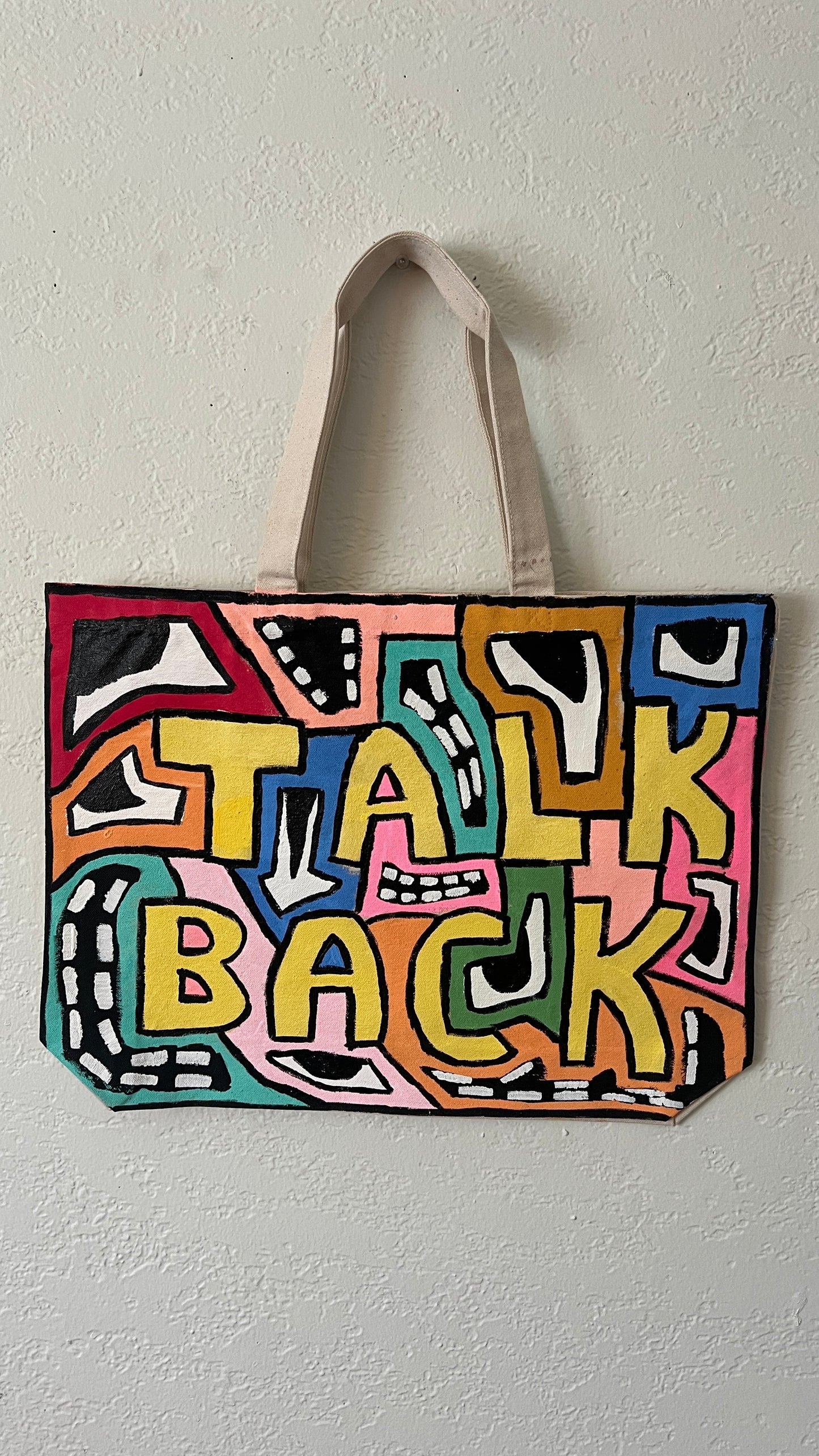 TALK BACK CANVAS TOTE