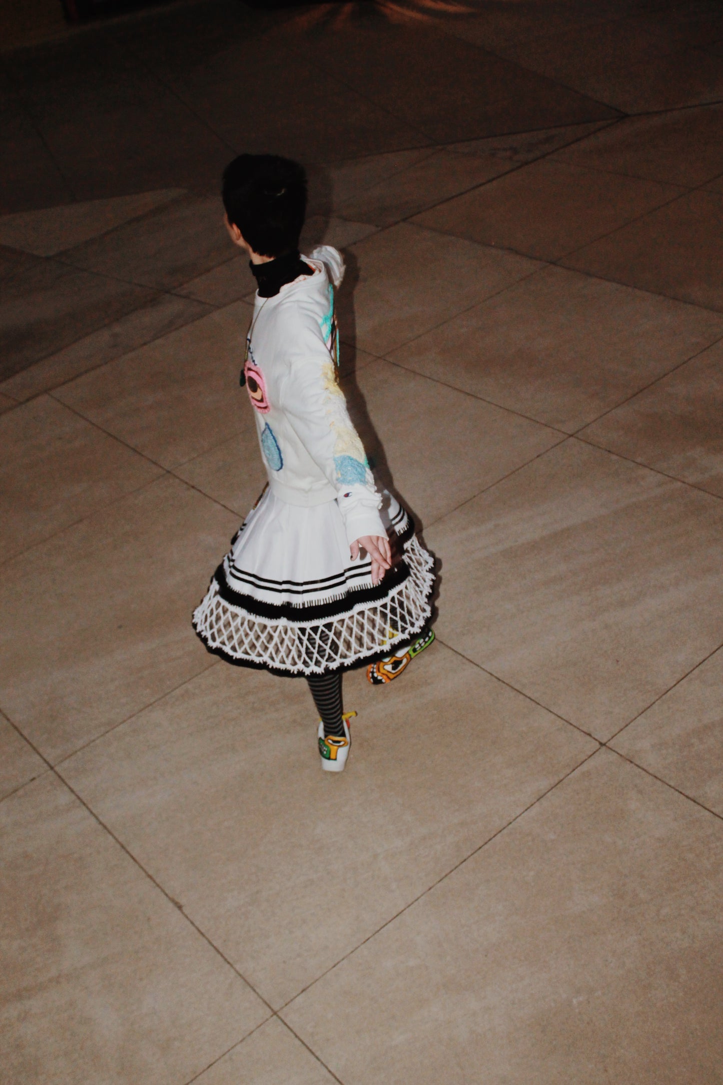 STVNDID X LADY LYSS Basketball Net Skirt