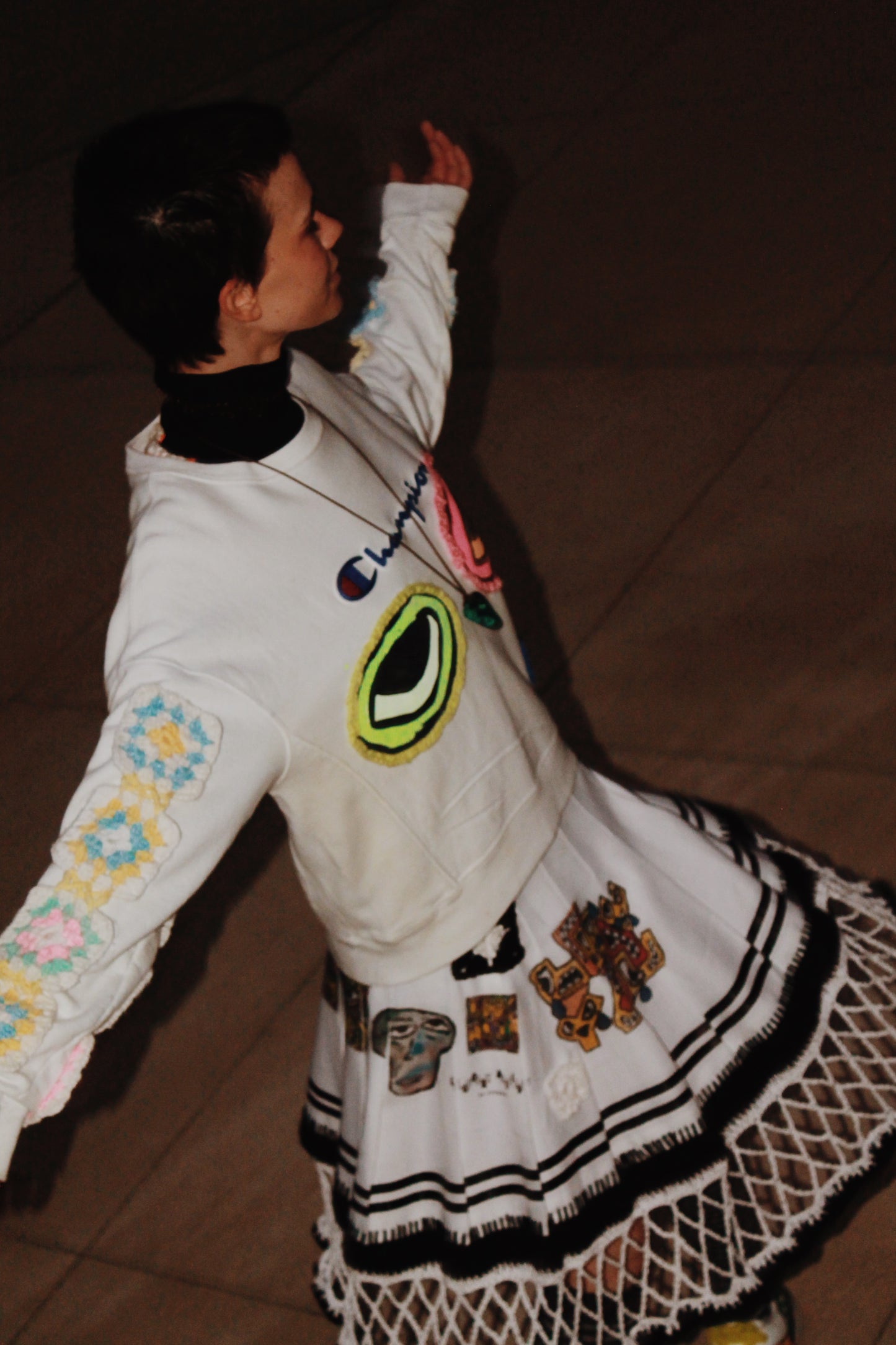 STVNDID X LADY LYSS Basketball Net Skirt