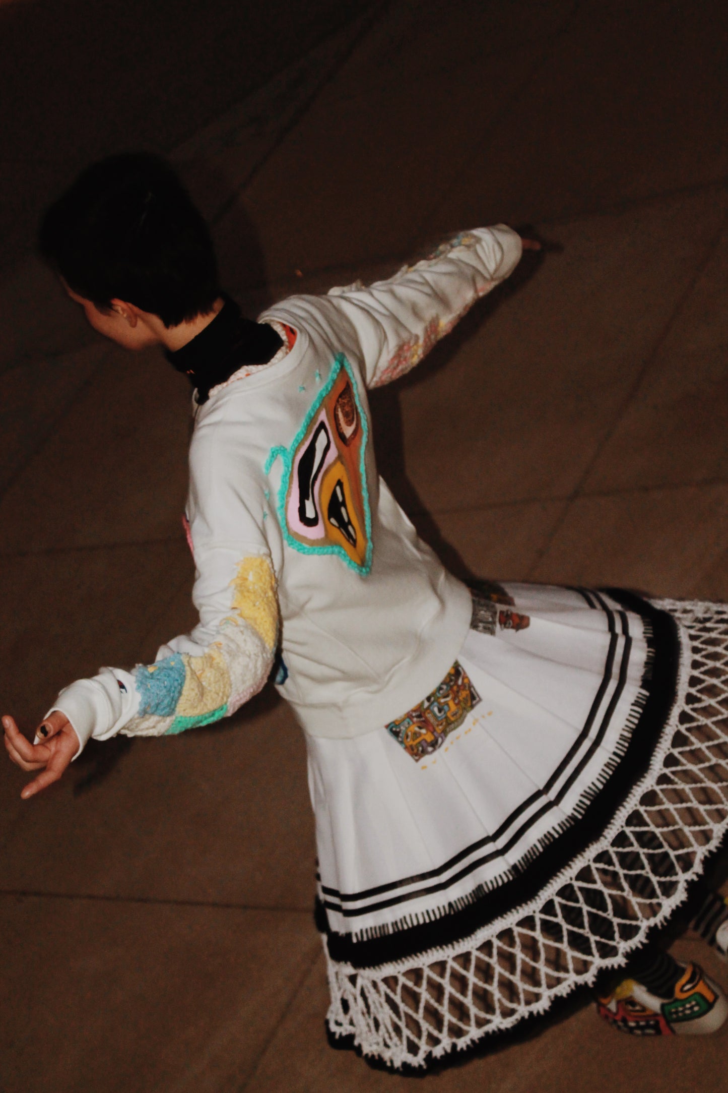 STVNDID X LADY LYSS Basketball Net Skirt