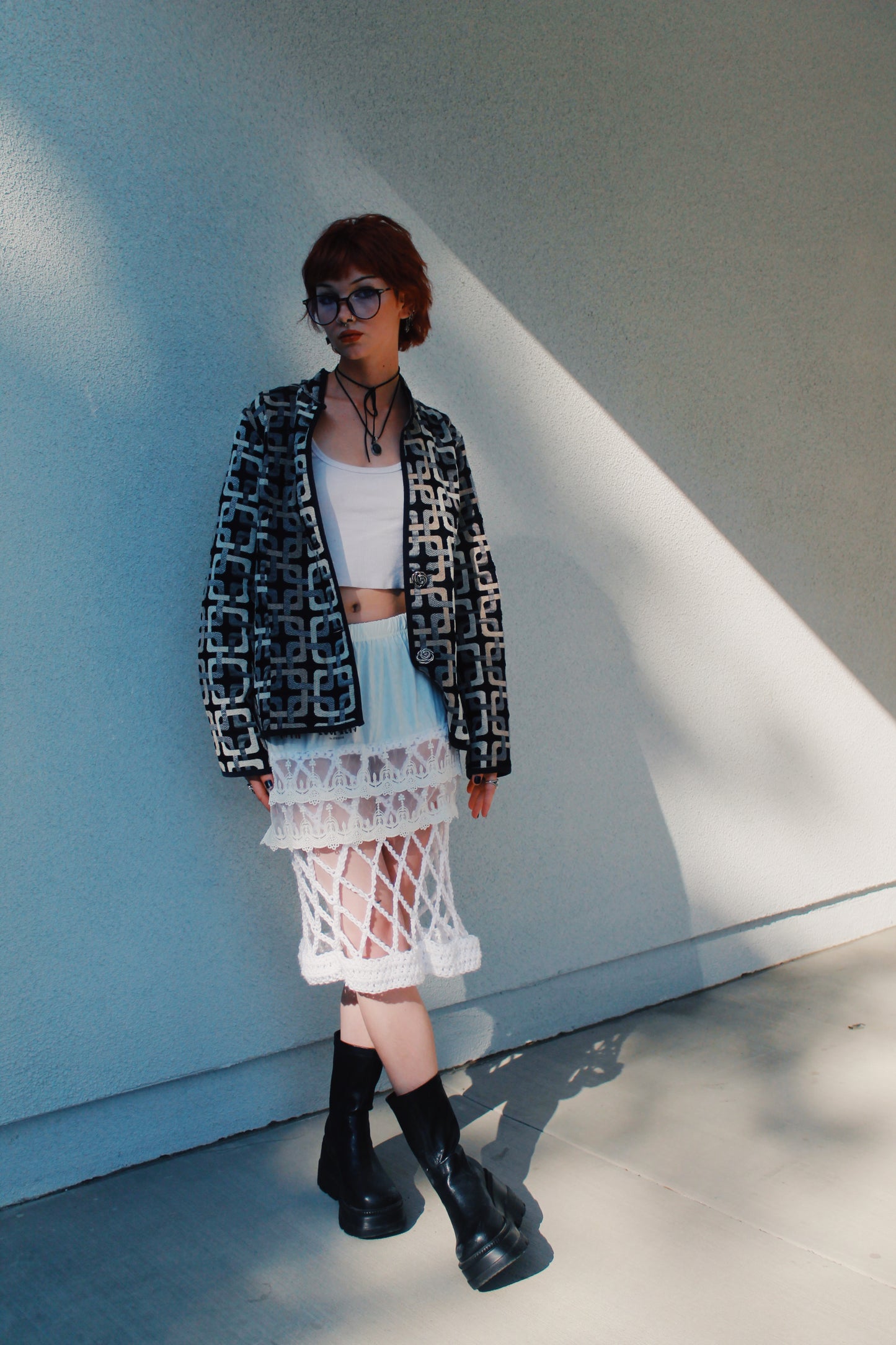 "TWINS" PAINTED VINTAGE JACKET