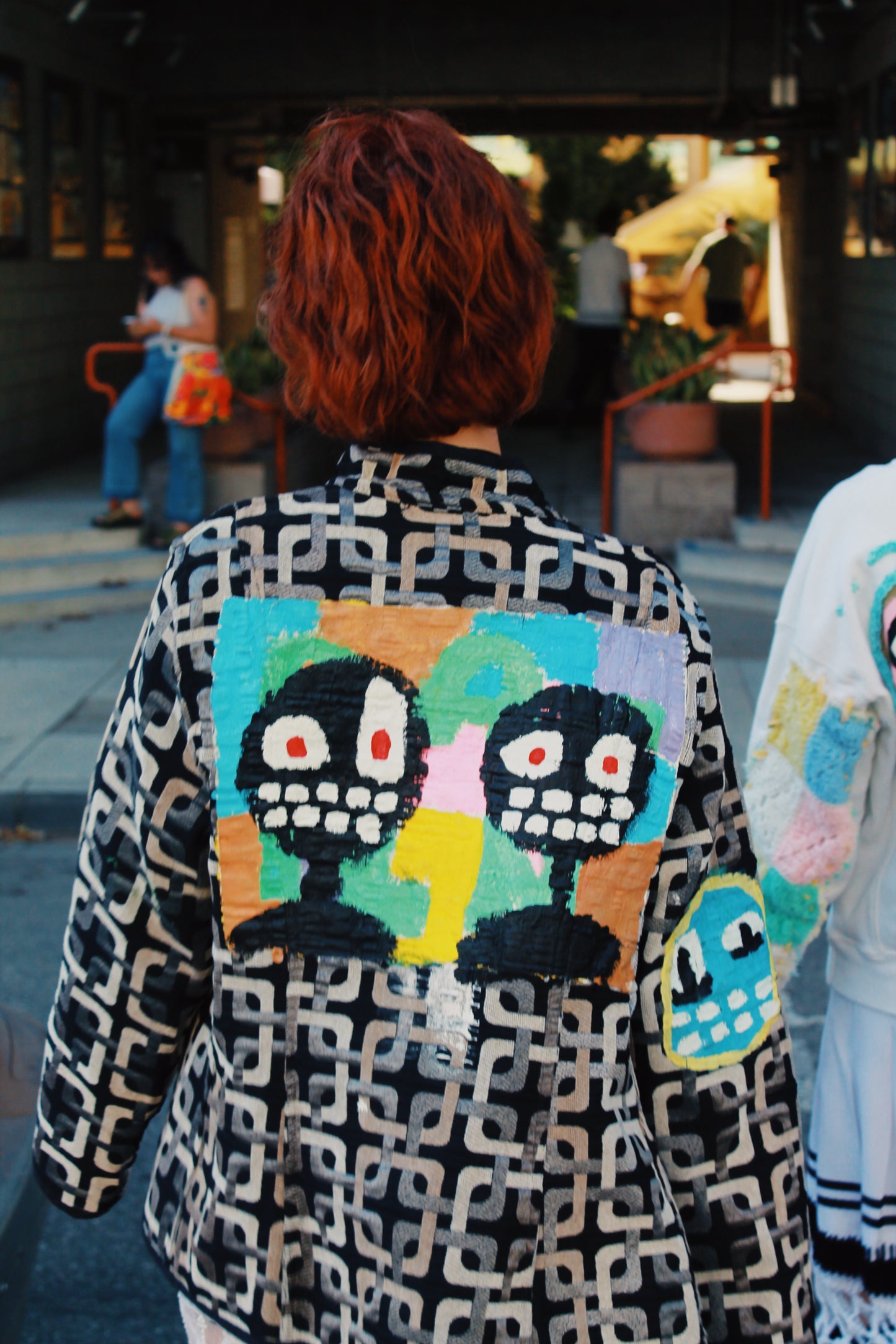 "TWINS" PAINTED VINTAGE JACKET
