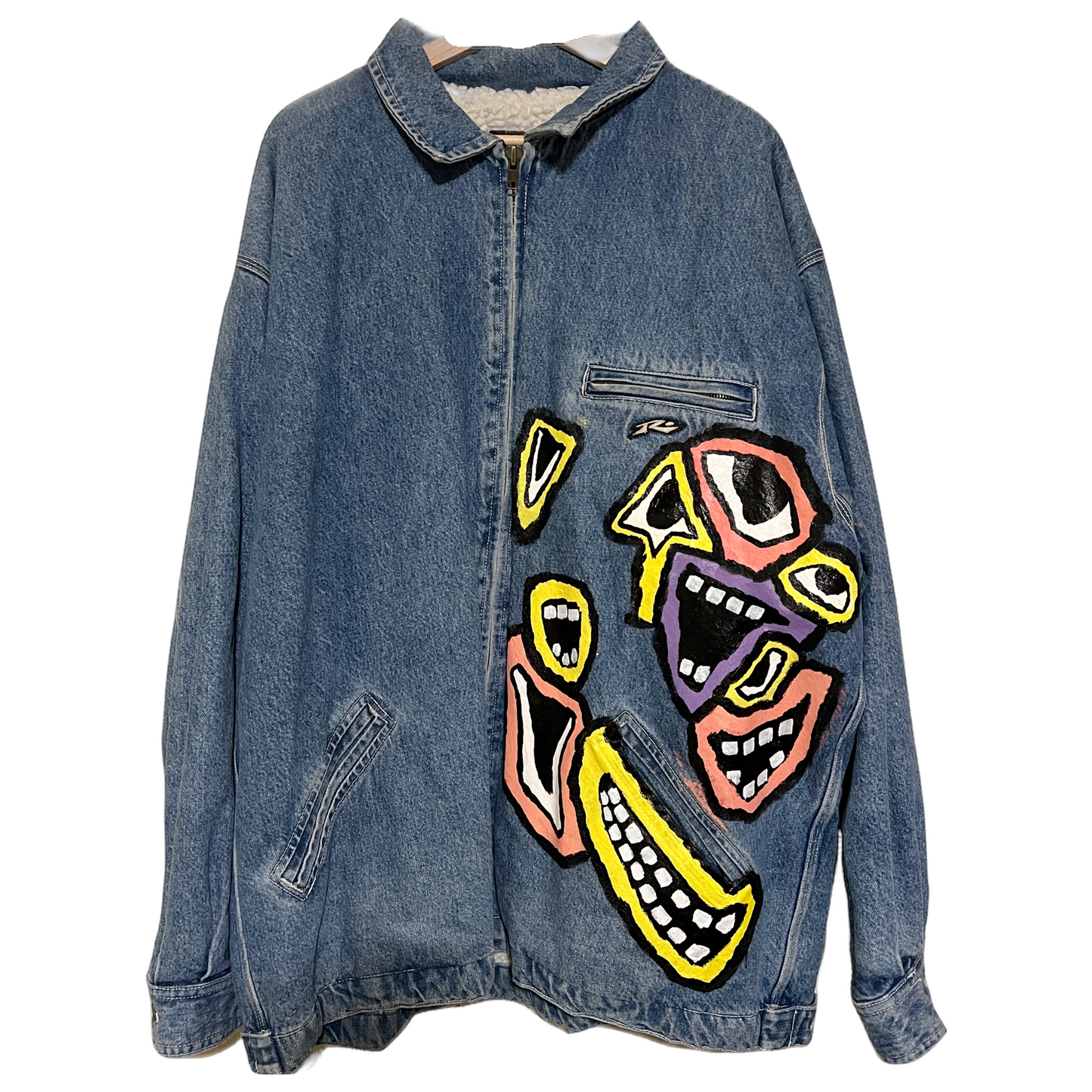 “Look Aliv” Sherpa Denim Coat