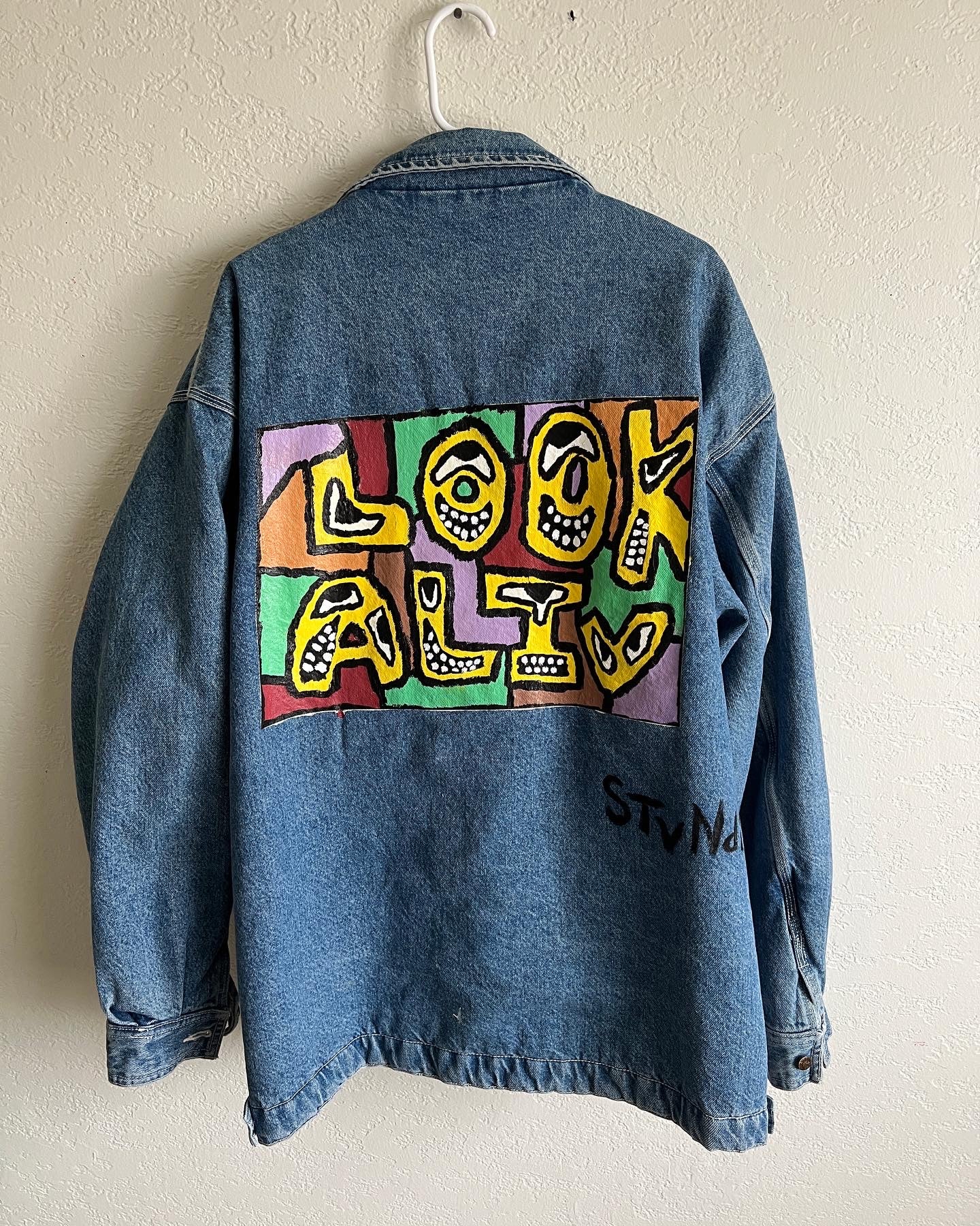 “Look Aliv” Sherpa Denim Coat