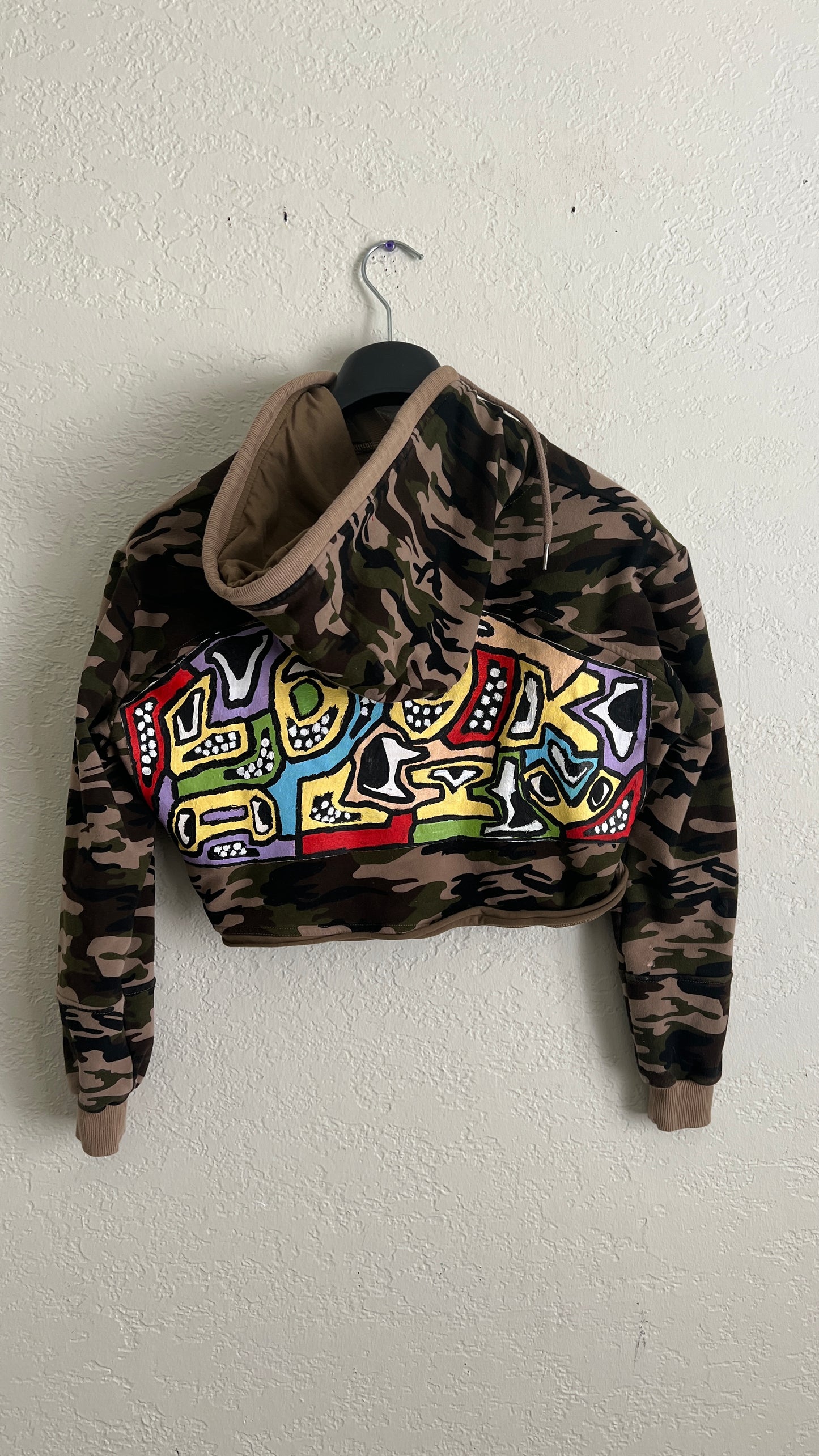 Camo Crop Hoodie