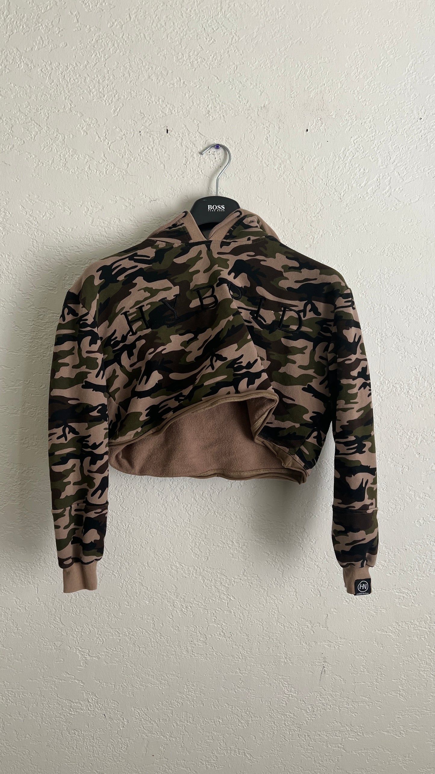 Camo Crop Hoodie