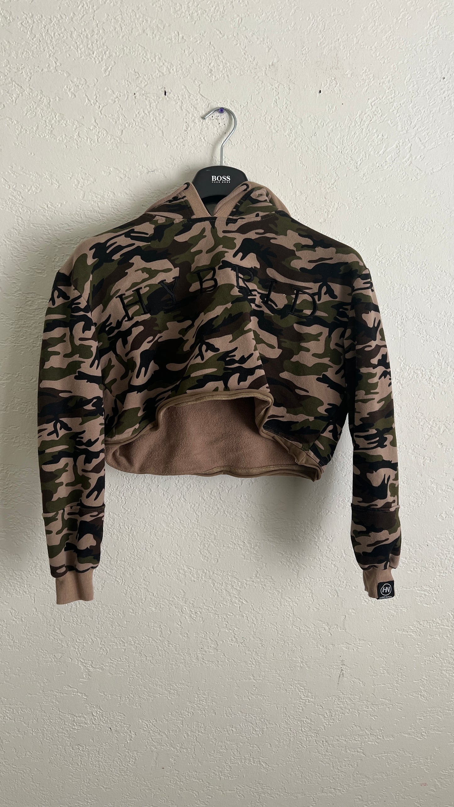 Camo Crop Hoodie