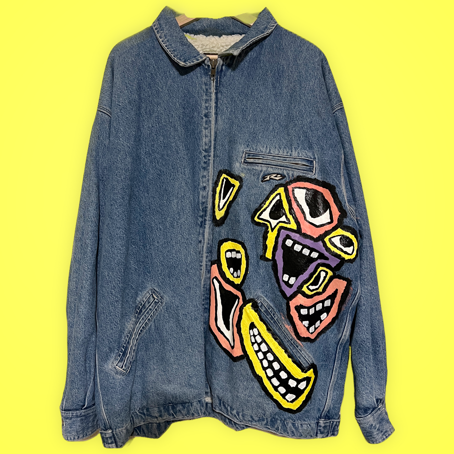 “Look Aliv” Sherpa Denim Coat