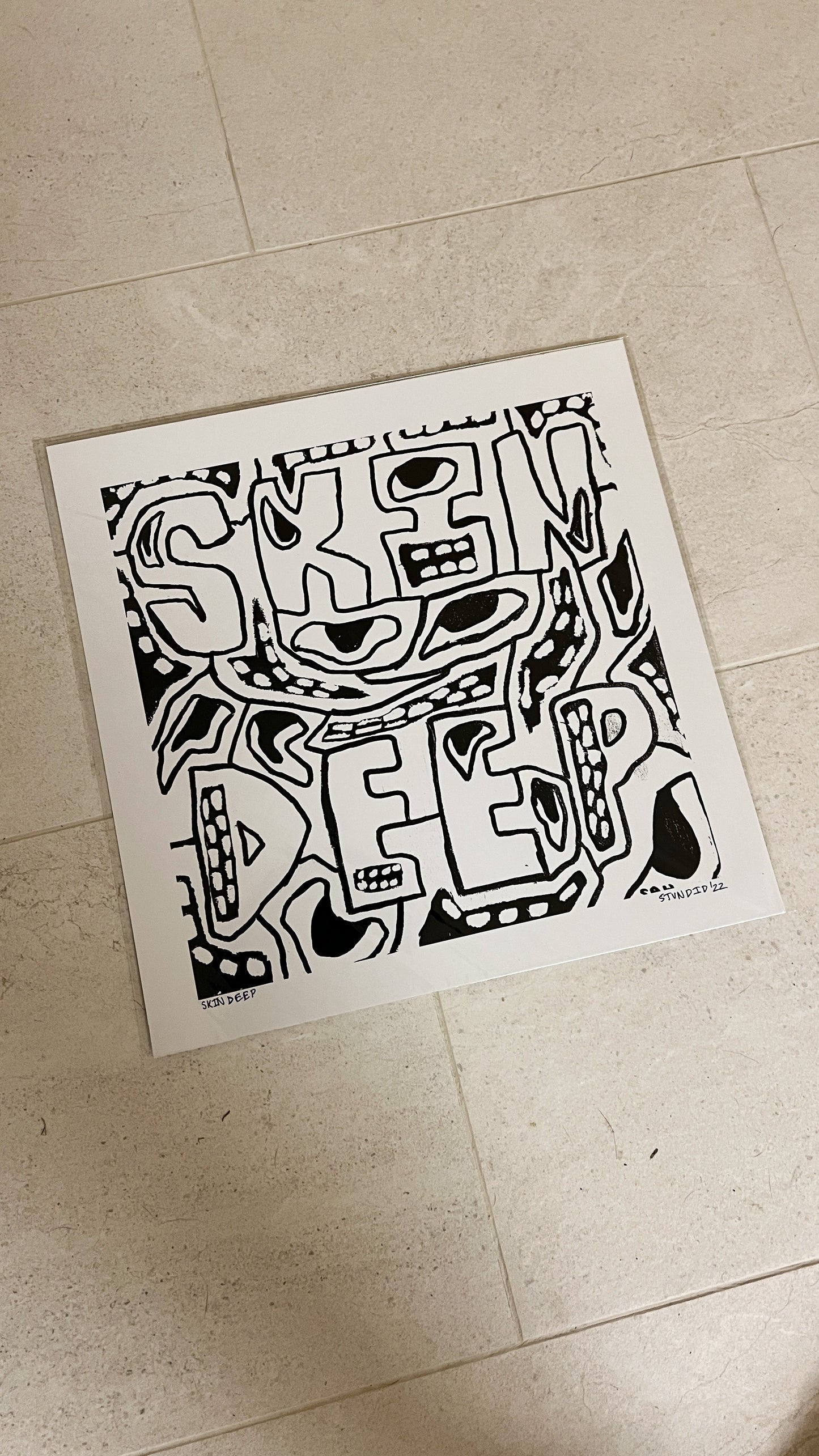 SKIN DEEP MONOCHROME POSTER