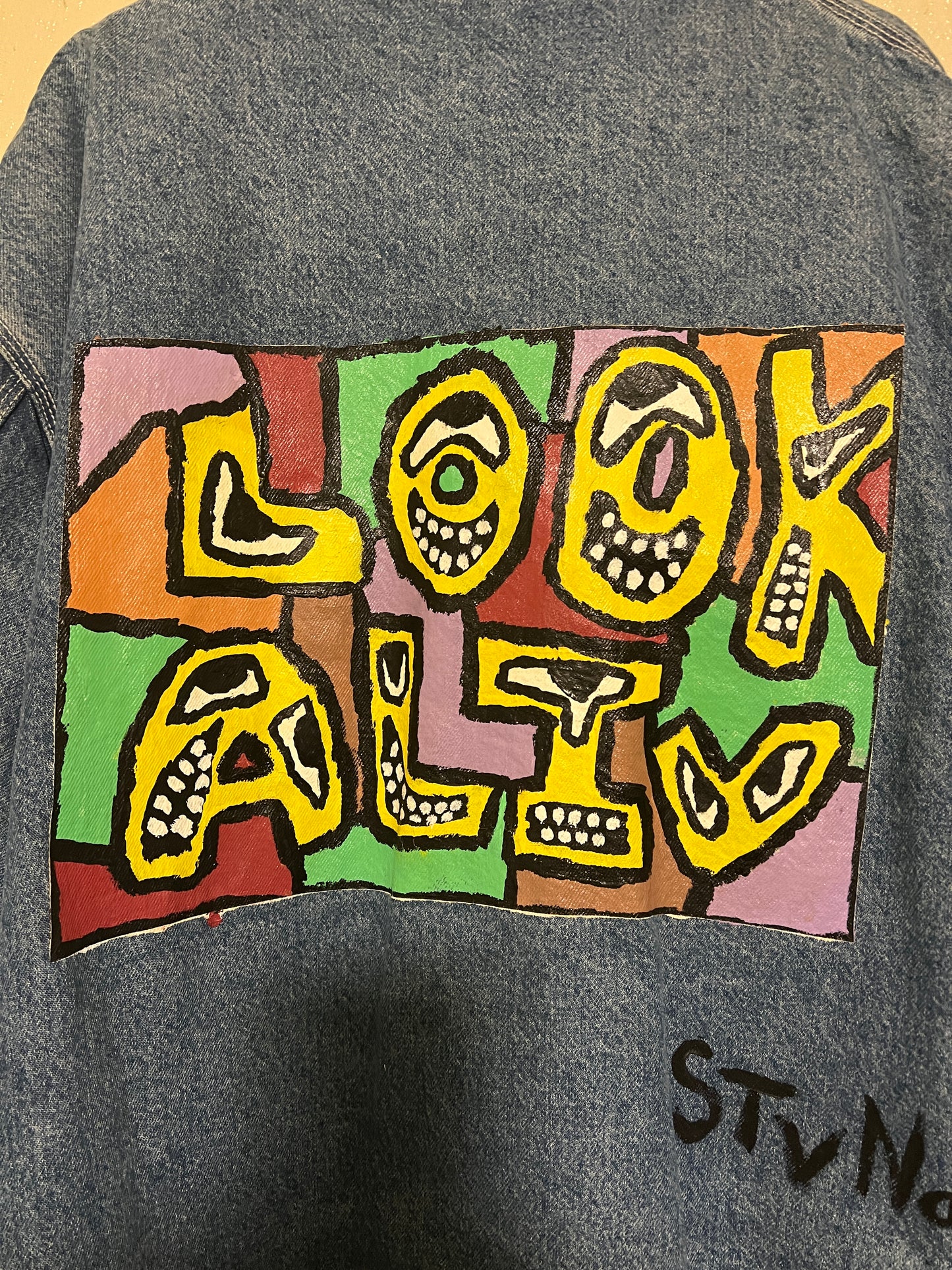 “Look Aliv” Sherpa Denim Coat