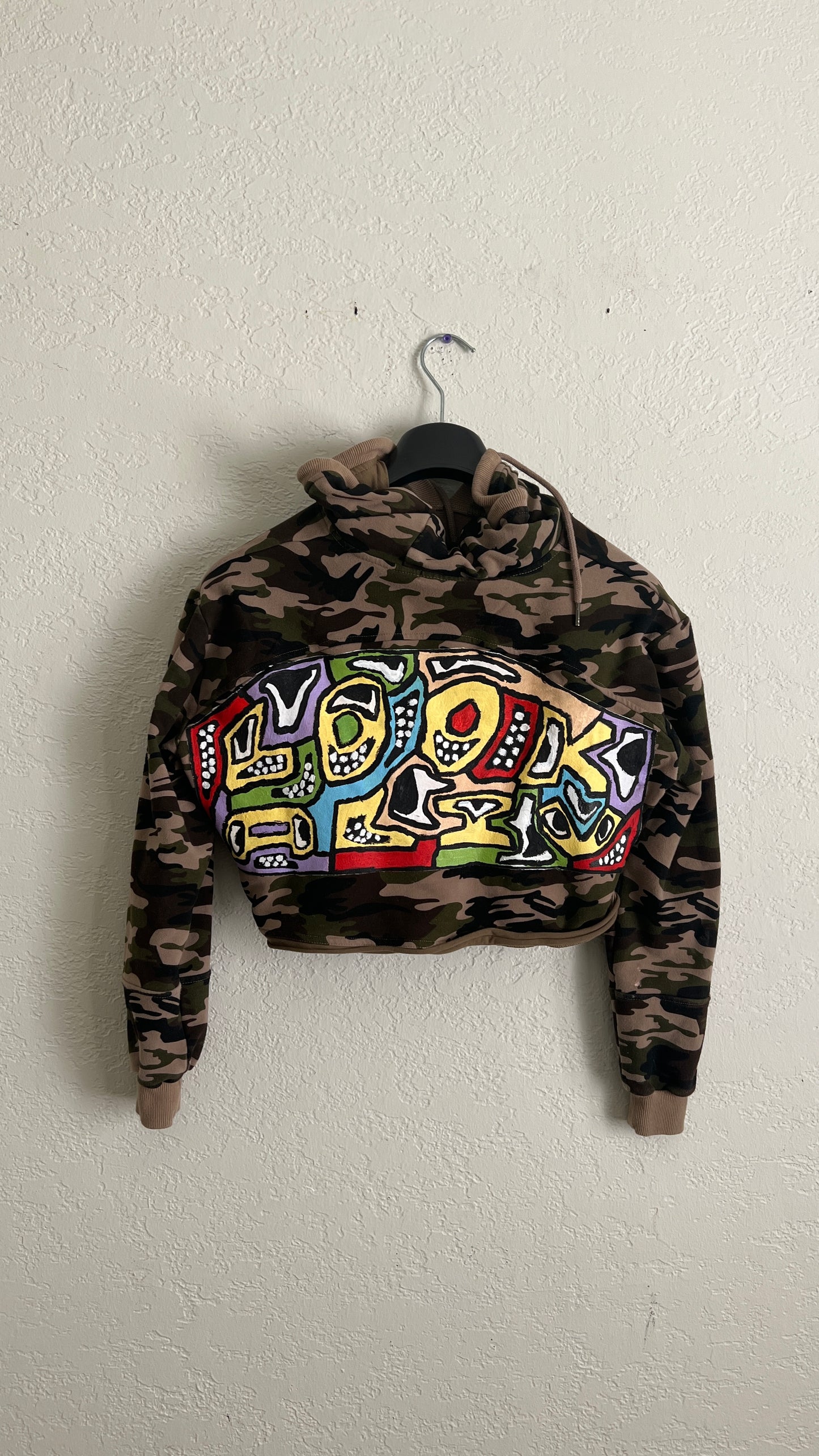Camo Crop Hoodie