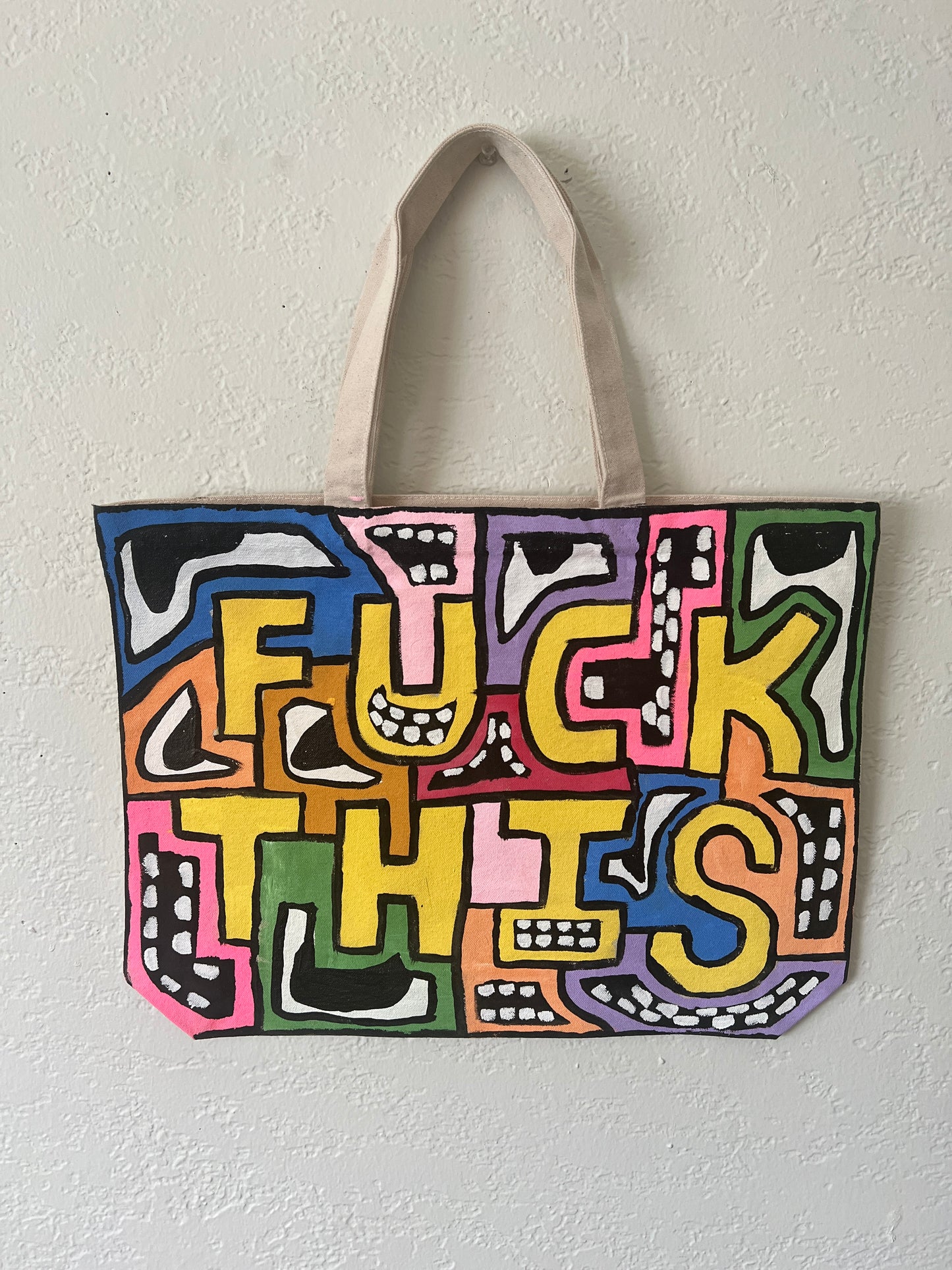 F THIS CANVAS TOTE